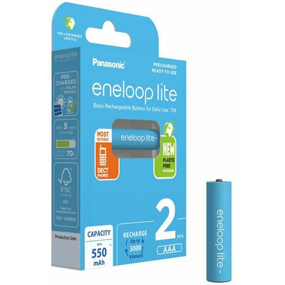 Komplet 2 szt. Akumulatorki ENELOOP Lite AAA 550mAh HR03