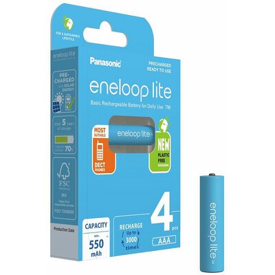 Panasonic Eneloop Lite R03/AAA 550mAh 4 Szt. Blister (BK-4LCCE-4BE)