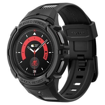 Pasek SPIGEN Rugged Armor Pro do Samsung Galaxy Watch 5 Pro (45mm) Czarny