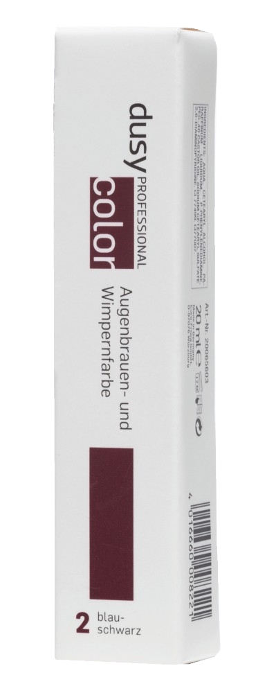 Dusy, henna do brwi i rzęs, kolory do wyboru, 20ml, odcień 2 - czerń granatu