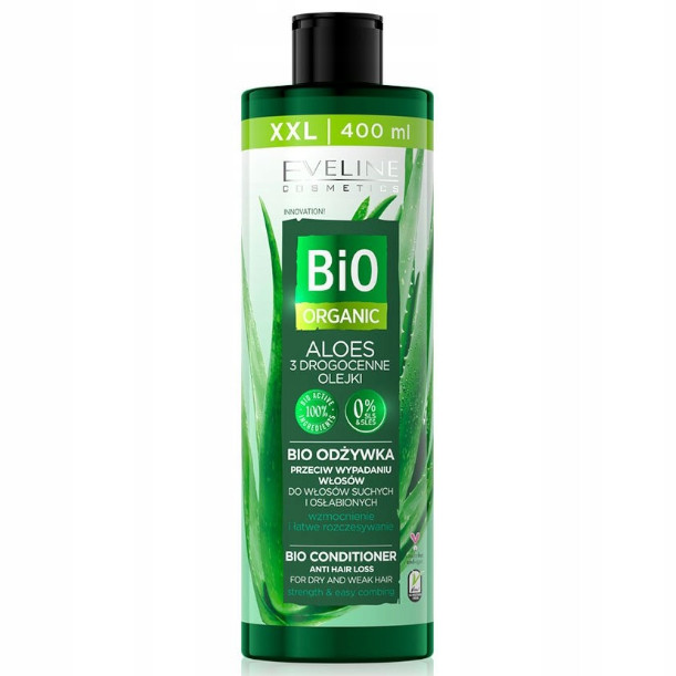 Eveline cosmetics Cosmetics - BIO ORGANIC - BIO CONDITIONER - Bio odżywka przeciw wypadaniu włosów - ALOES - 400 ml