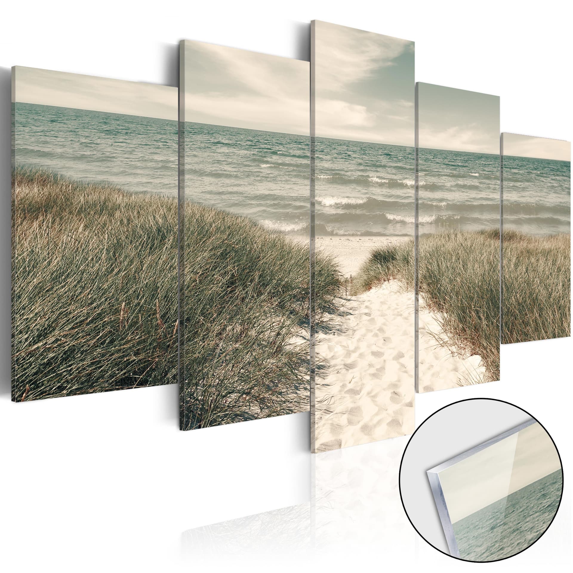 Obraz na szkle akrylowym - Cicha plaża [Glass] (rozmiar 100x50)