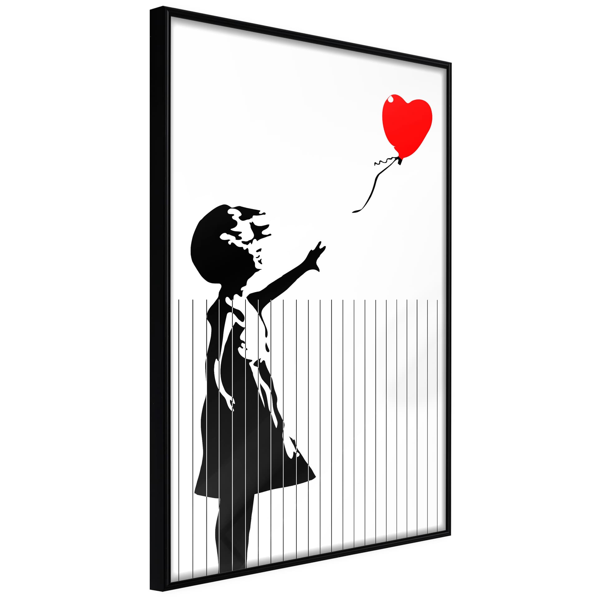 Plakat - Banksy: Love is in the Bin (rozmiar 40x60, wykończenie Rama złota z passe-partout)