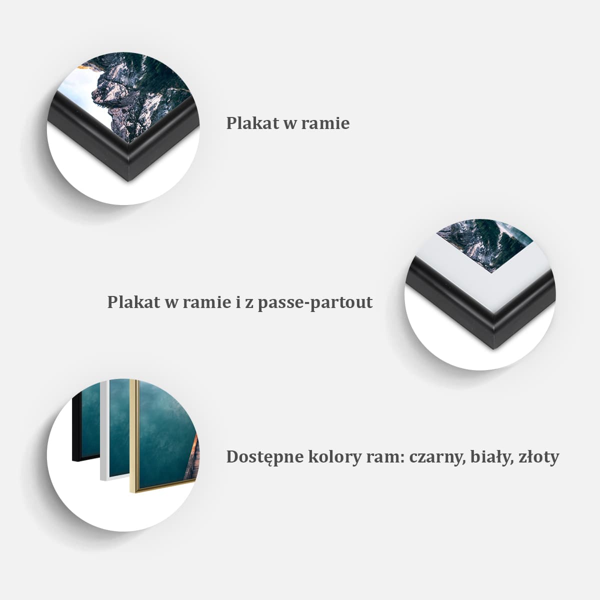 Plakat - Elegancka Audrey (rozmiar 90x60, wykończenie Rama złota z passe-partout)