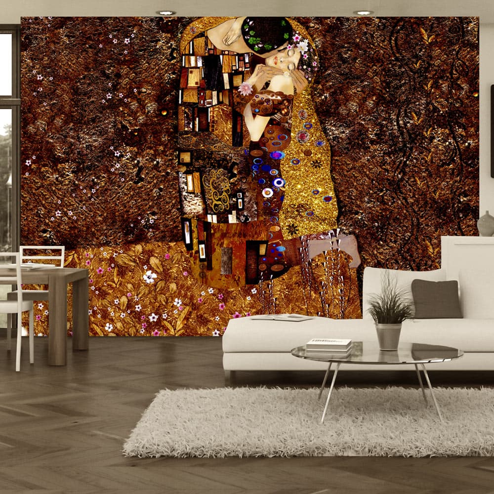 Fototapeta - Klimt inspiracja - Obraz miłości (rozmiar 100x70)