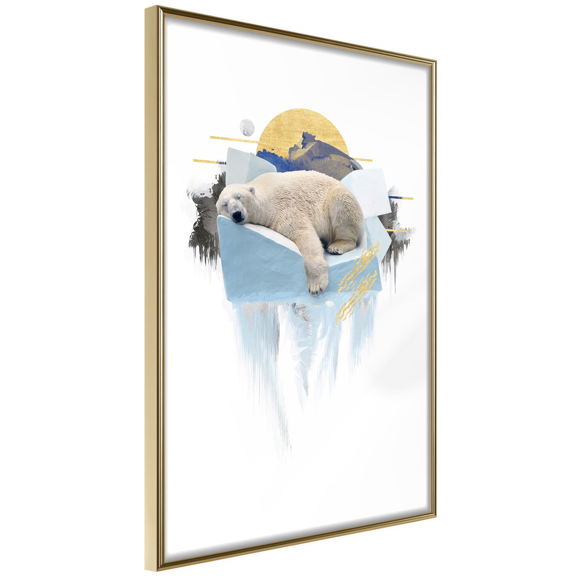Plakat - Król Arktyki (rozmiar 40x60, wykończenie Rama złota z passe-partout)