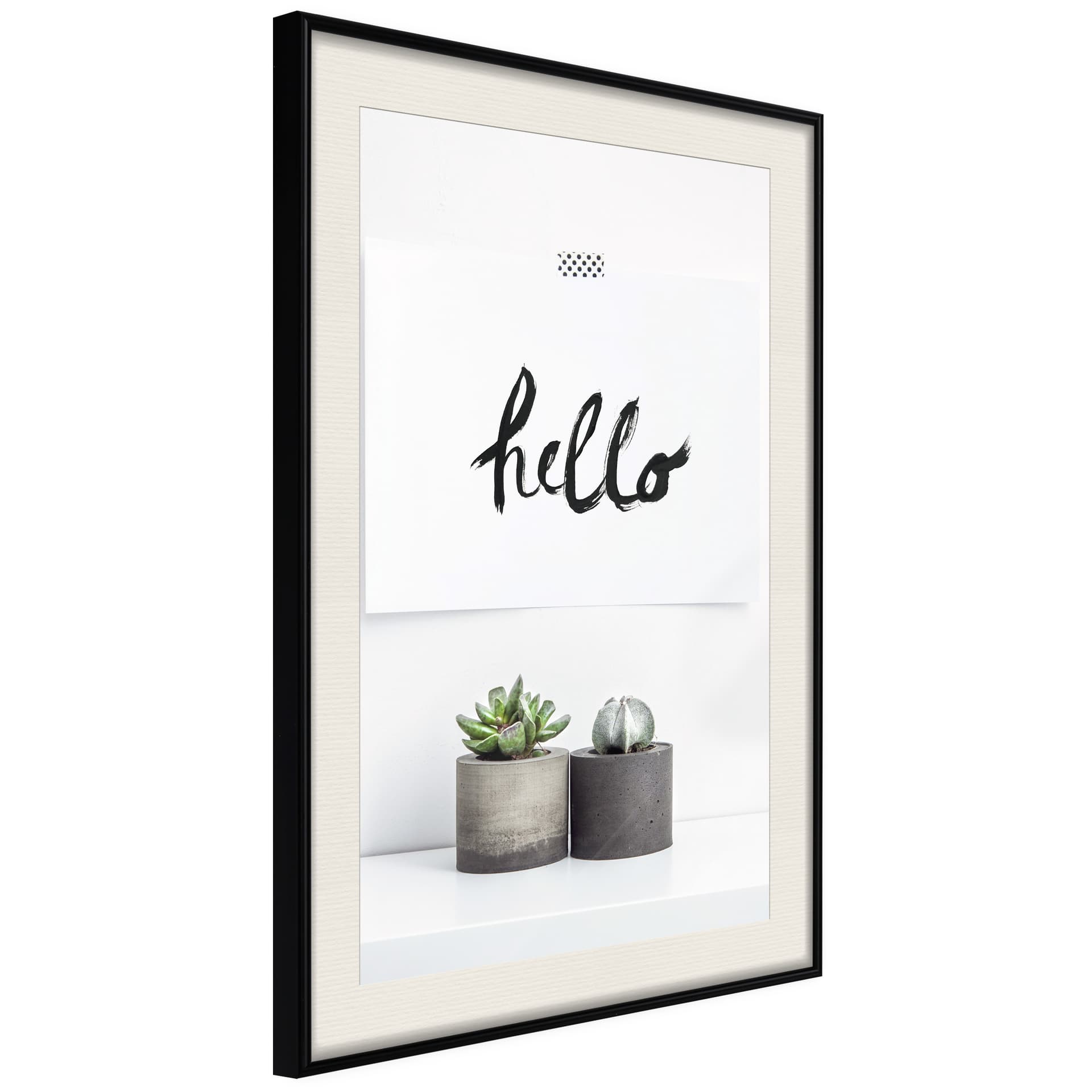Plakat - Hygge (rozmiar 40x60, wykończenie Rama złota z passe-partout)