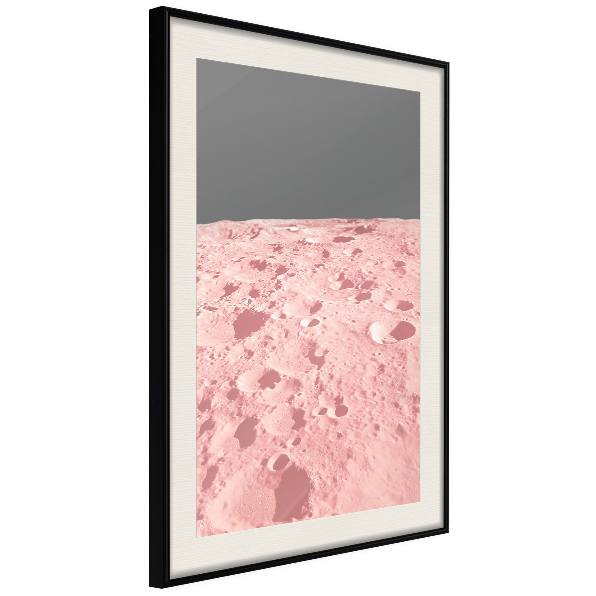 Plakat - Pastelowe kratery (rozmiar 40x60, wykończenie Rama złota z passe-partout)
