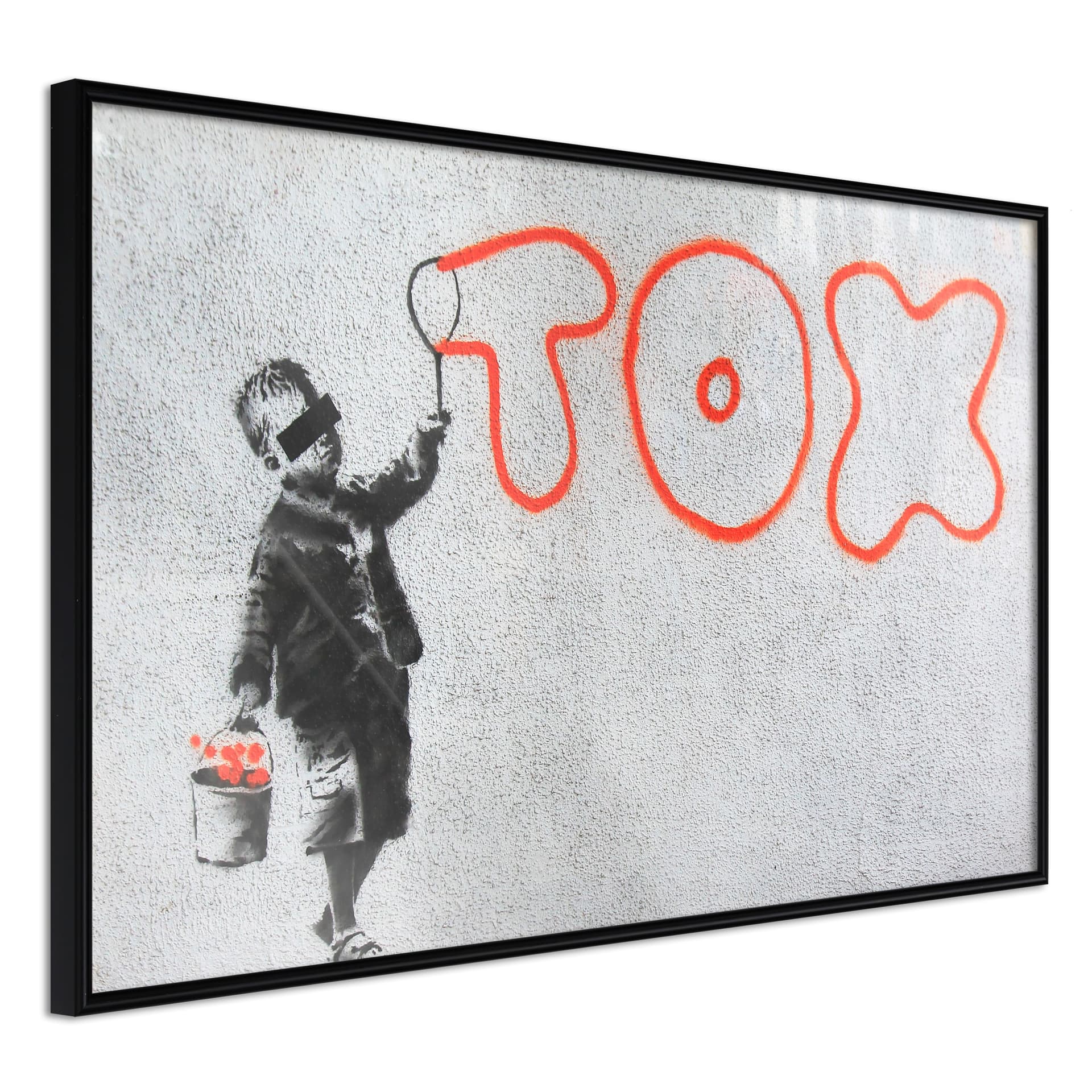 Plakat - Banksy: Tox (rozmiar 90x60, wykończenie Rama złota z passe-partout)