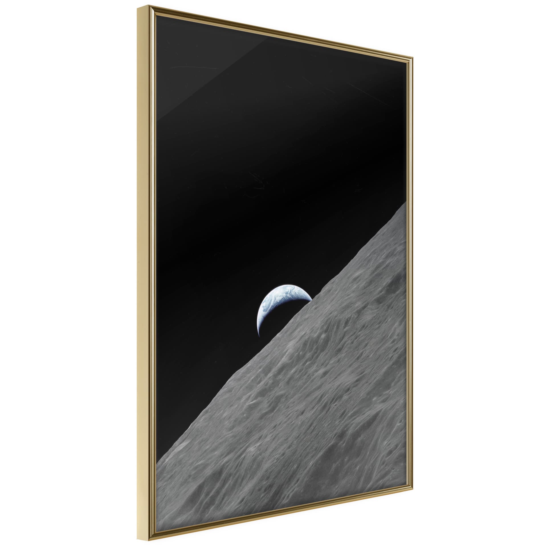 Plakat - Planeta w cieniu (rozmiar 40x60, wykończenie Rama złota z passe-partout)