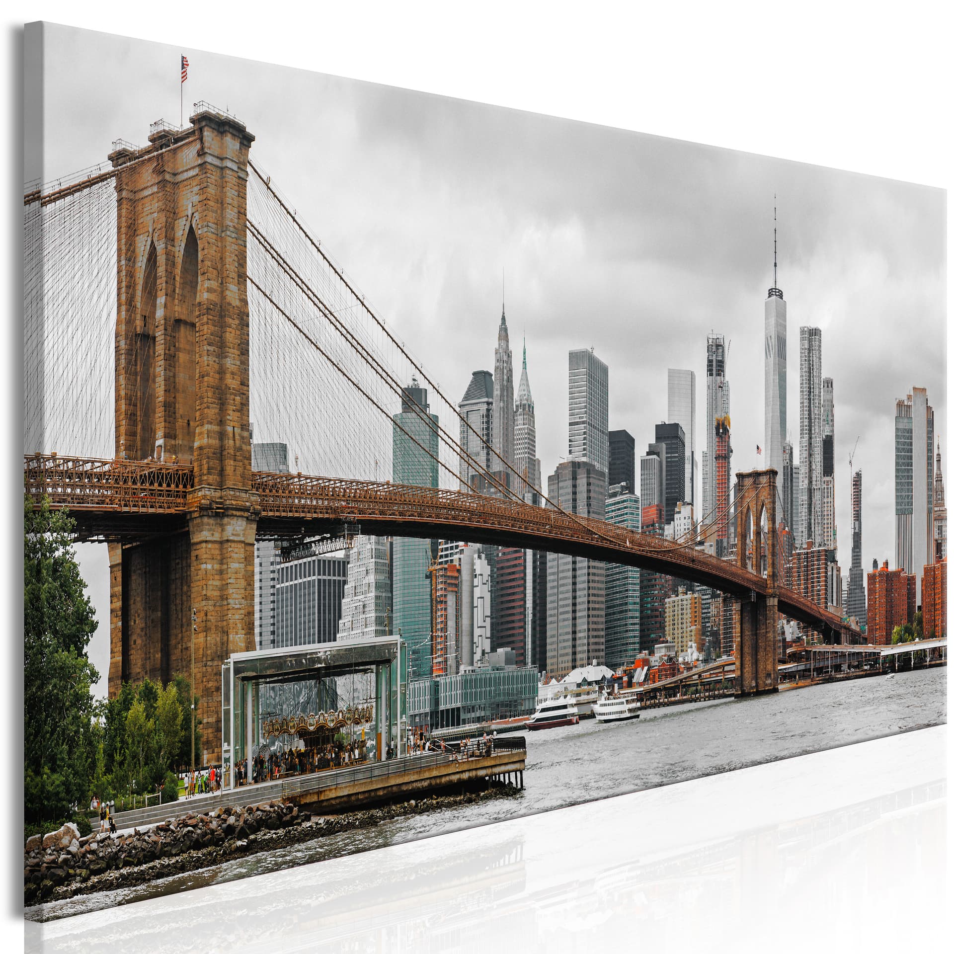 Obraz - Droga na Manhattan (1-częściowy) wąski kolorowy (rozmiar 120x40)