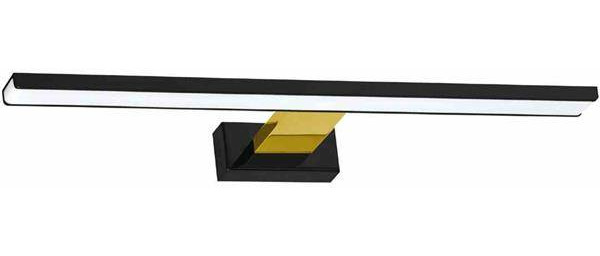Kinkiet do łazienki lustro SHINE BLACK GOLD LED 13,8W 60cm czarny złoty