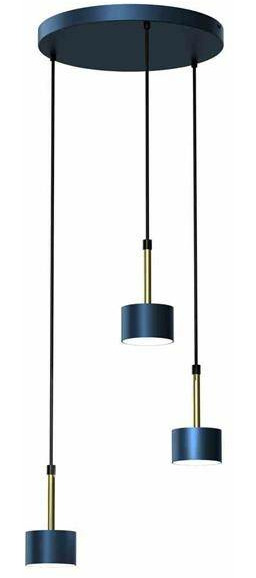 Lampa wisząca ARENA, MLP7774, niebieski/złoty, 3x11W GX53