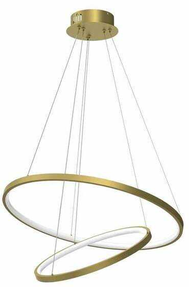 Designerska lampa wisząca ROTONDA GOLD 51W LED Złota