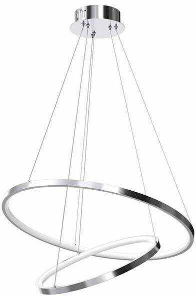 Designerska lampa wisząca ROTONDA CHROME 51W LED Chrom