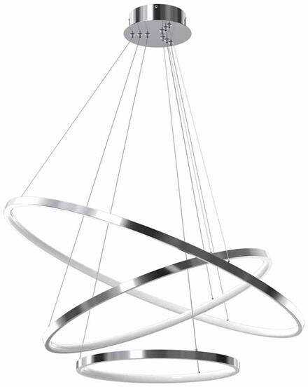 Designerska lampa wisząca ROTONDA CHROME 93W LED Chrom