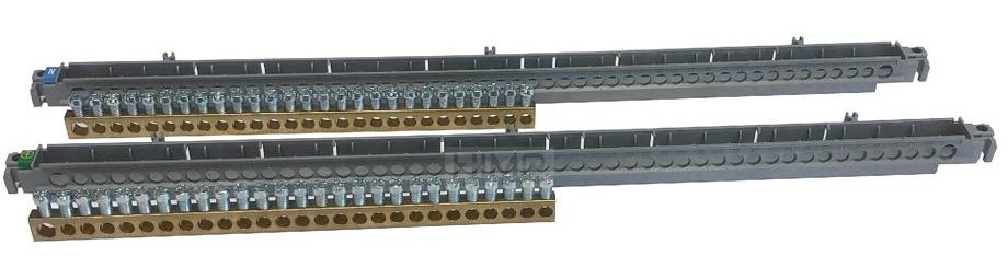 LISTWY PRZYŁĄCZENIOWE N + PE DLA ROZDZIELNIC WNĘKOWYCH PRACTIBOX S 18-MODUŁOWYCH Legrand 134815