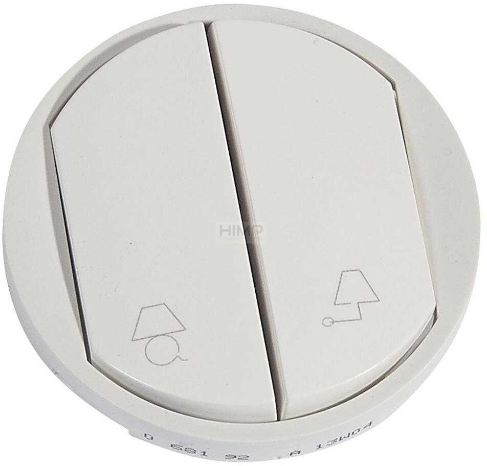 Legrand 068192 CELIANE Klawisz podwójny lampka/kinkiet biały