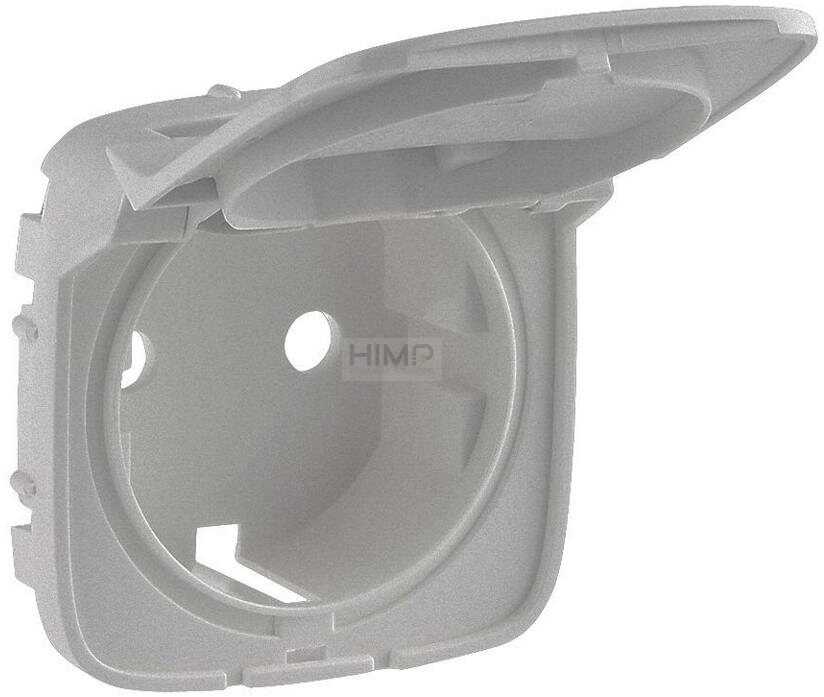 Legrand Plakietka gniazda pojedyńczego Schuko IP44 VALENA ALLURE Aluminium 754847