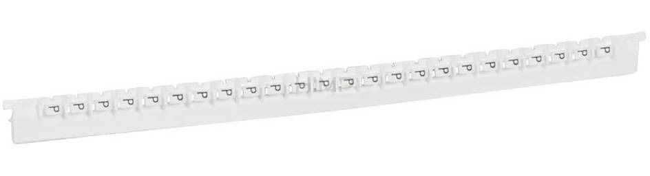 Legrand Oznacznik przewodów MEMOCAB biały litera P 037841 240szt. 037841