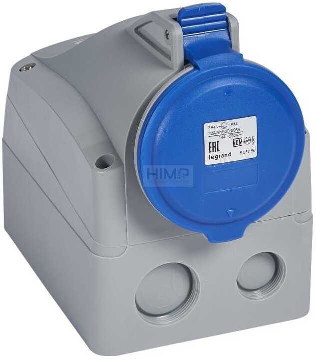 Legrand Gniazdo stałe 5P 32A 230V IP44 P17 TEMPRA PRO 555256 555256