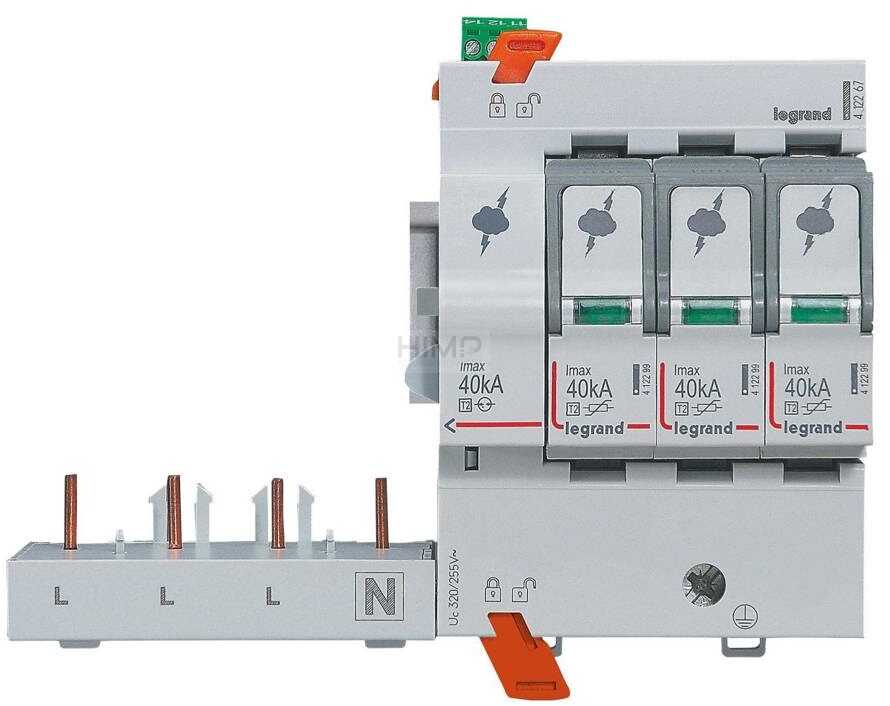 OGRANICZNIK PRZEPIĘĆ T2 40 KA 3P+N BLOKOWY Legrand 412267