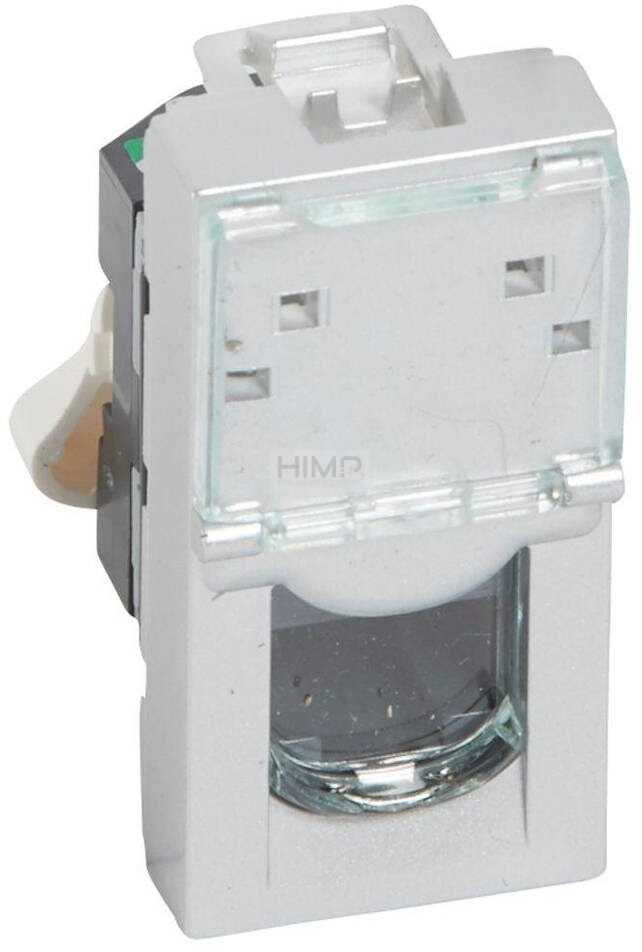 Legrand 079451 MOSAIC 1 moduł RJ45 KAT5E UTP ALU