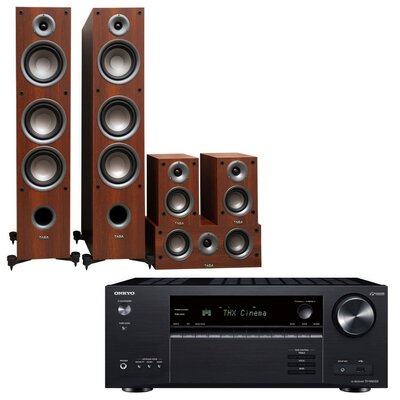 Onkyo Kino domowe  TX-RN6100B + TAGA TAV-607 Orzech