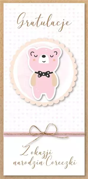 Karnet Narodziny dziewczynki - Armin Style