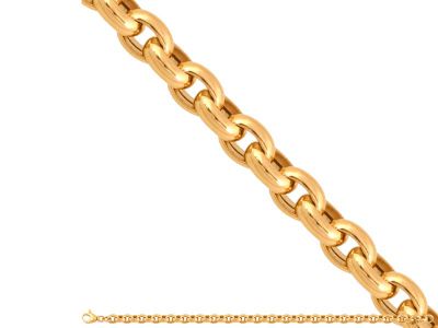 Złota bransoletka 585 W FORMIE ŁAŃCUSZKA 19CM 7,60g