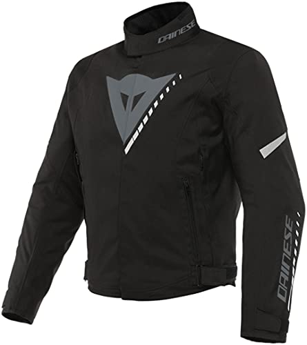 Dainese Veloce D-Dry motocyklowa kurtka tekstylna (Black/Grey/White, rozm. 46)