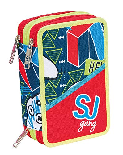 Seven Plecak z Podwójną Komorą Appack, Czarny, Przednia Kieszeń, Szkoła i Wypoczynek