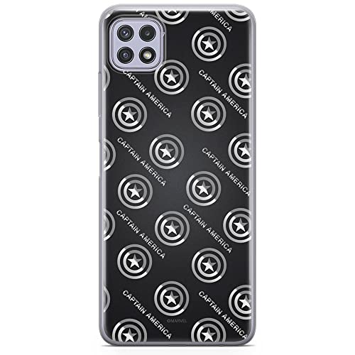 ERT GROUP etui na telefon Samsung A22 5G, case oryginalny i oficjalnie licencjonowany przez Marvel, wzór Kapitan Ameryka 012, optymalnie dopasowane, plecki z TPU