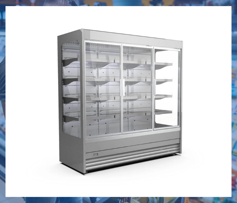 Regał chłodniczy RCh-5 VERMELLO z drzwiami 2580 mm