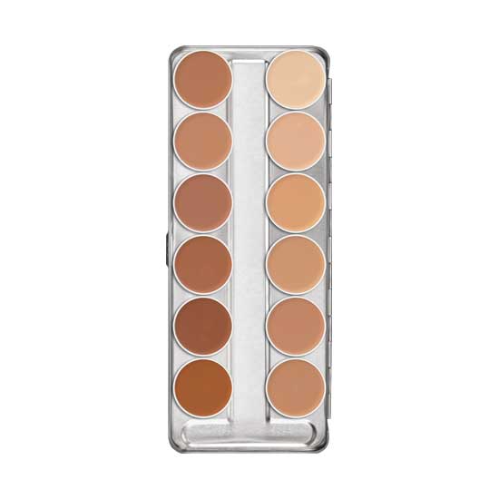 Kryolan Dermacolor Camouflage Creme Paleta 12 kol. kamuflaży (kolor C) 40 g