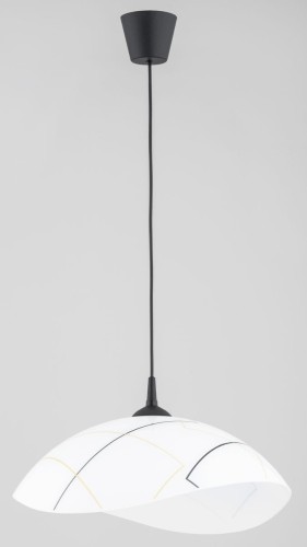 Hibiskus lampa wisząca 1-punktowa czarna 61114