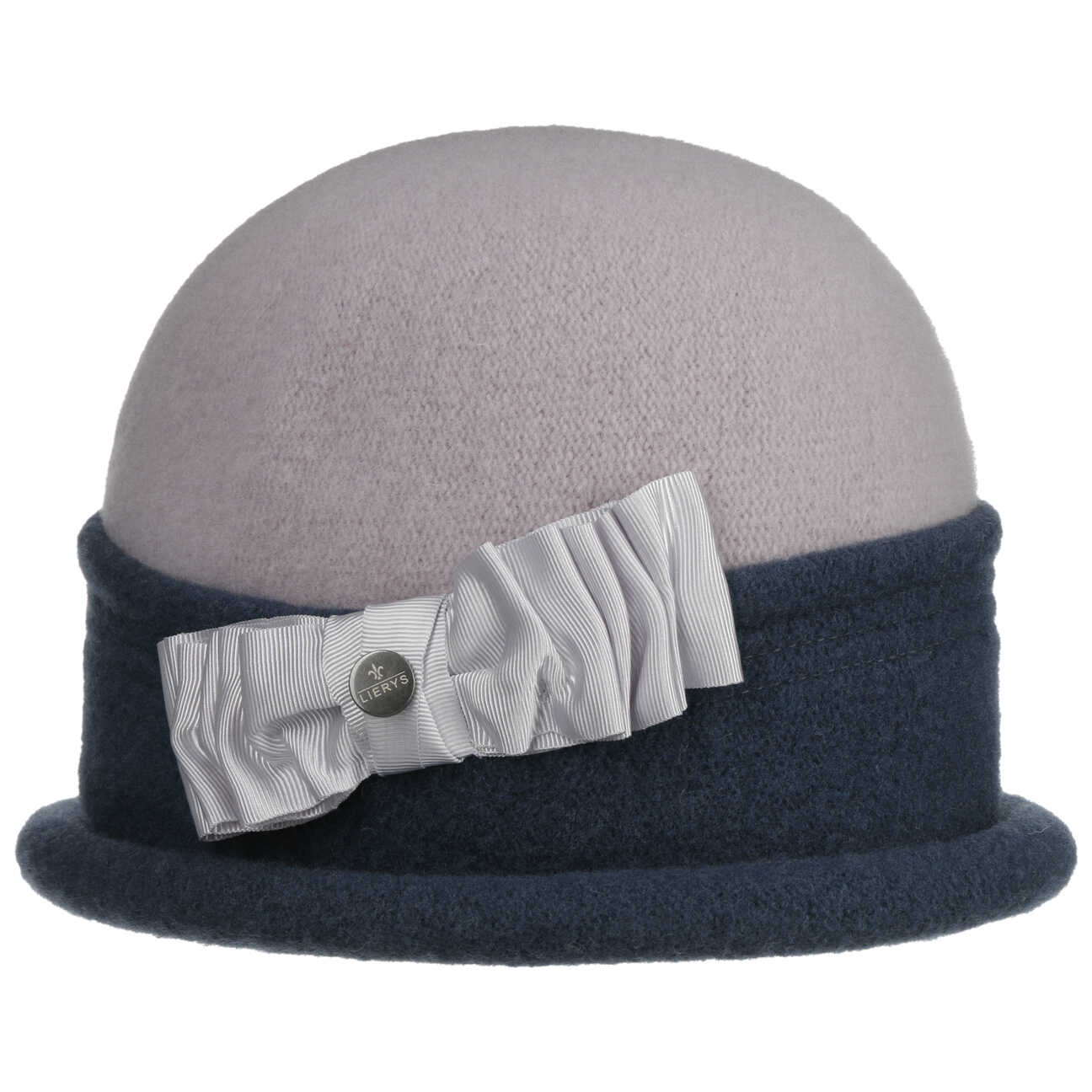 Czapka z Sukna Welnianego Oretka Toque by Lierys, jasnoszary, One Size