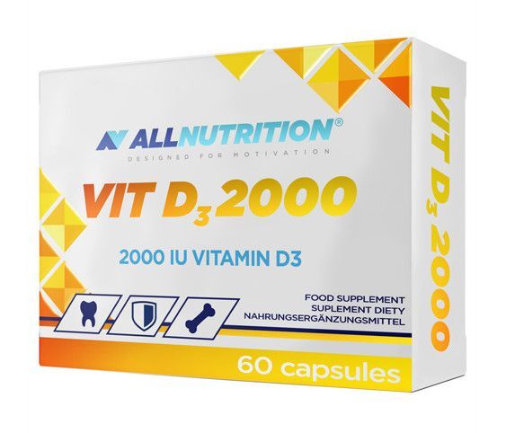 Фото - Вітаміни й мінерали AllNutrition − Witamina D3 2000 − 60 kaps. 