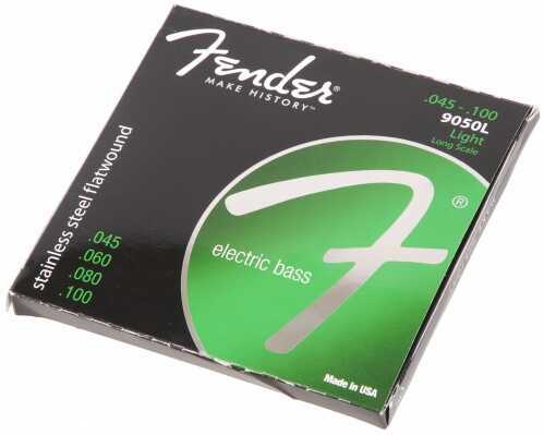 Fender 9050L, struny do gitary basowej, 45-100 Flatwound (szlify)