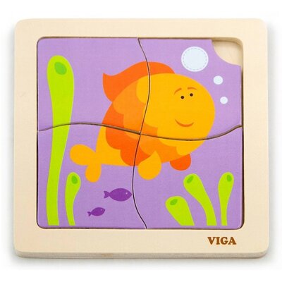 VIGA 50144 Puzzle na podkładce - rybka