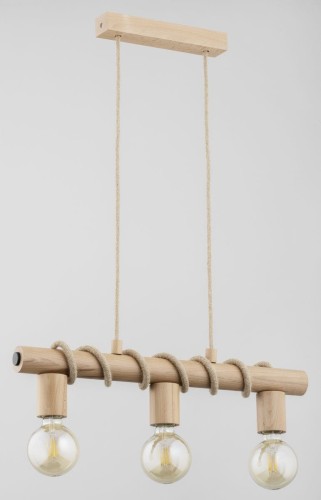 Kronos lampa wisząca 3-punktowa naturalny 62255