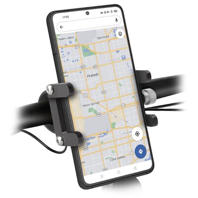 Uchwyt na telefon do roweru ARKS ARERIDEMETAL Czarny