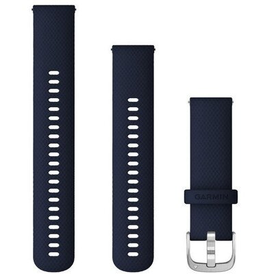 GARMIN Quick Release Band (22 mm) - ciemnoniebieski z srebrnym sprzętem 010-12932-2A