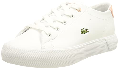 Lacoste Unisex dziecięce tenisówki Gripshot, Wht Lt Pnk - 18 EU