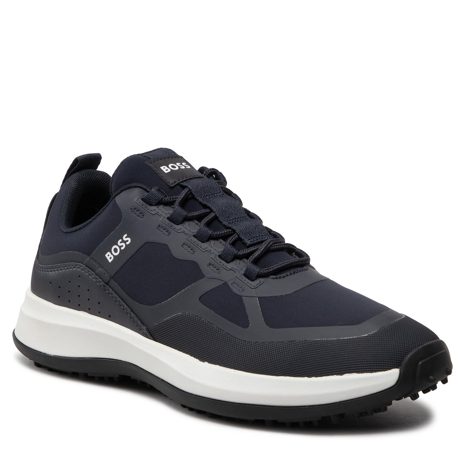 BOSS Męskie trampki Cedric_Runn_lymx, Dark Blue403, 41 EU