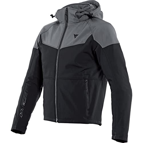 Kurtka motocyklowa Dainese Ignite Tex, tekstylna kurtka, męska, czarna/antracytowa, 56