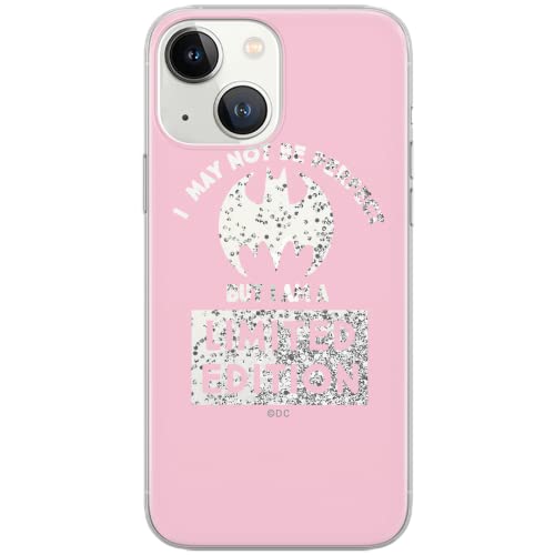ERT GROUP etui na telefon Apple Iphone 13, case oryginalny i oficjalnie licencjonowany przez DC, wzór Bat Girl 008, optymalnie dopasowane, z efektem płynnego brokatu