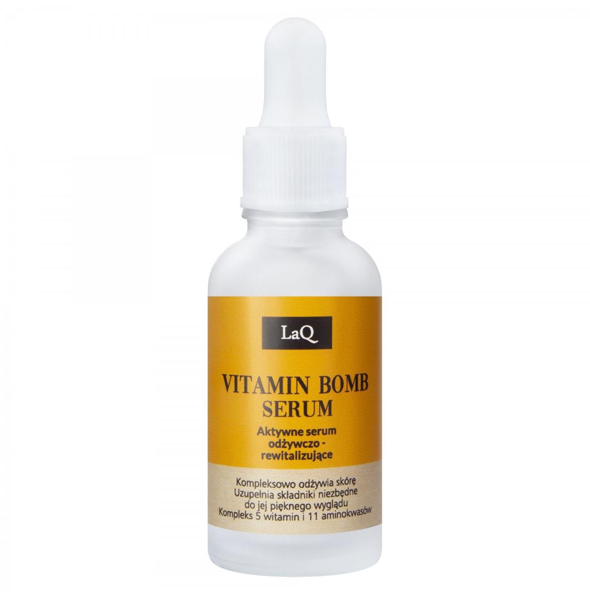 LaQ Vitamin Bomb aktywne serum odżywczo-rewitalizujące do twarzy, 30 ml