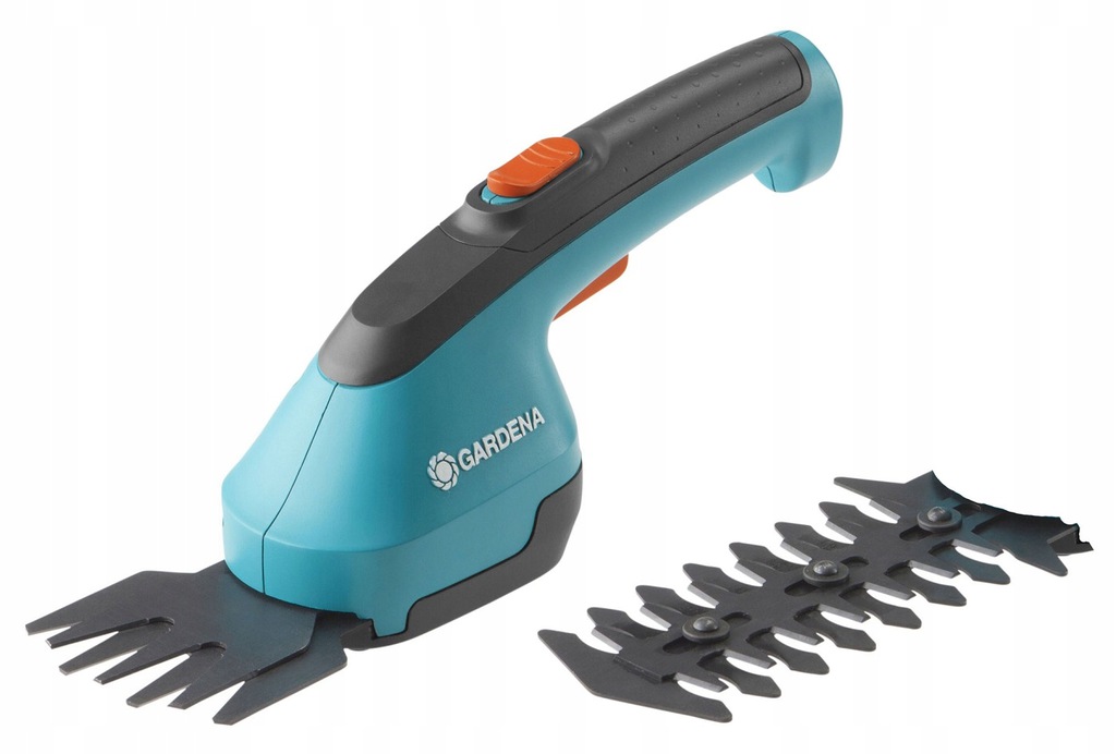 GARDENA Set AkkuCut Li grass shears shrub cutting 3.6 volts cyan black Li-ion battery 2,15Ah 09852-33