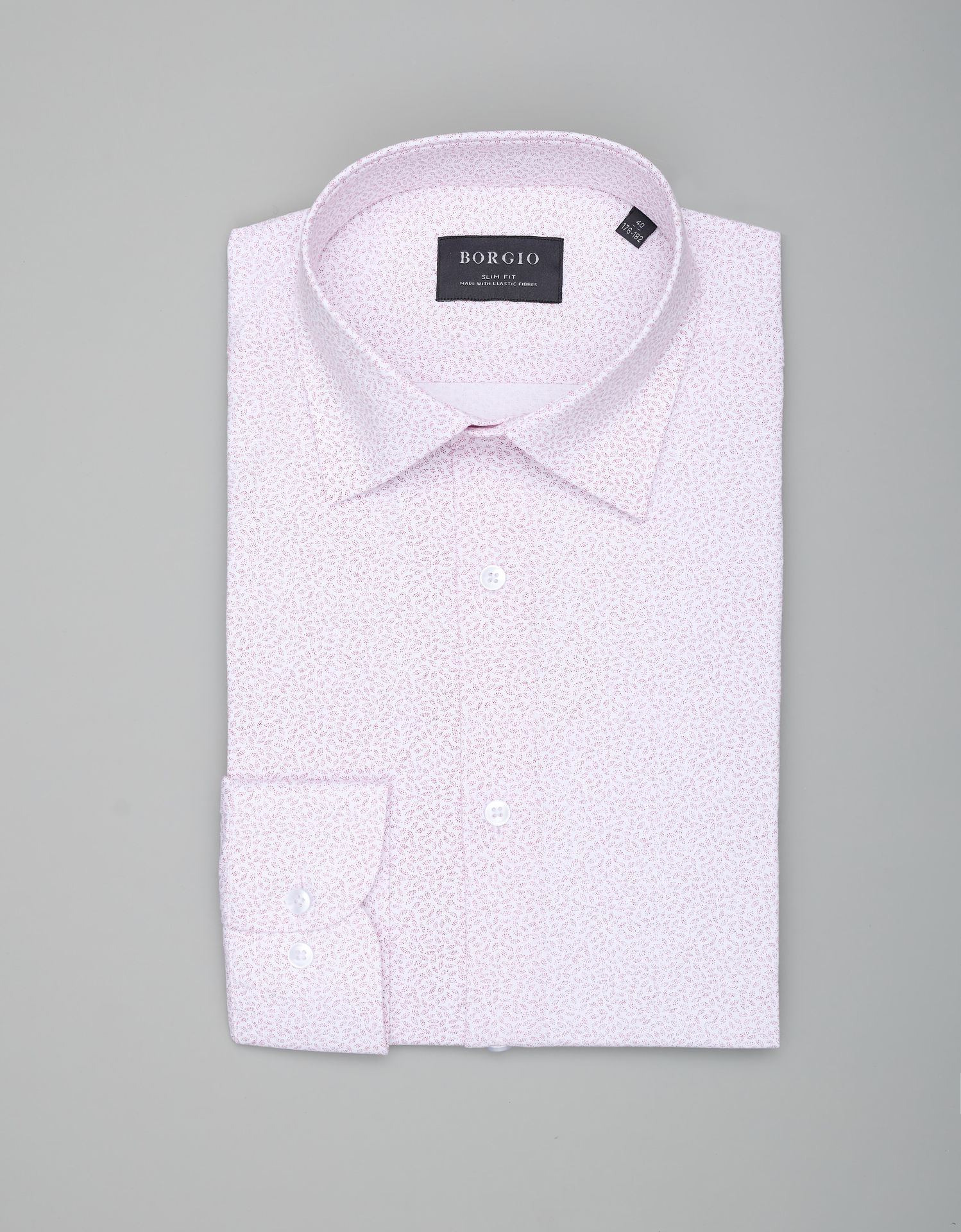 koszula calimera 00350 długi rękaw biały slim fit